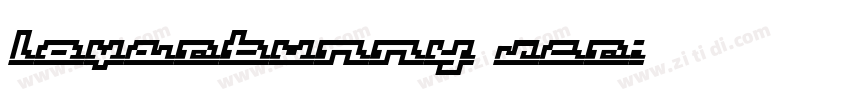 loverbunny scr字体转换
